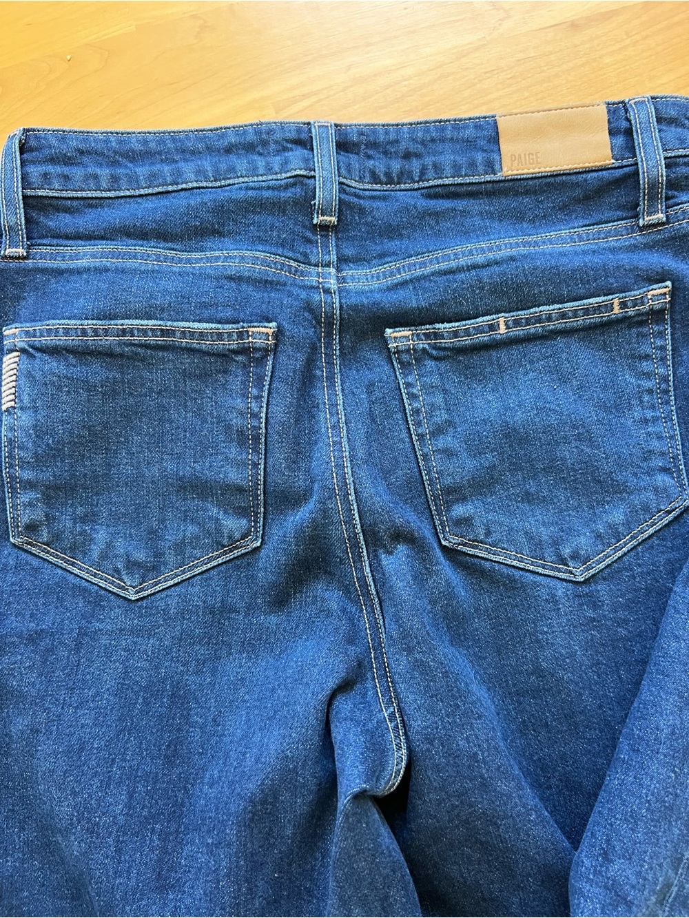 PAIGE Harper Indigo Zip-Front Jeans - Picture 6 of 7